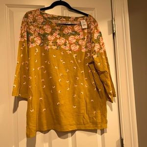Loft floral print shirt